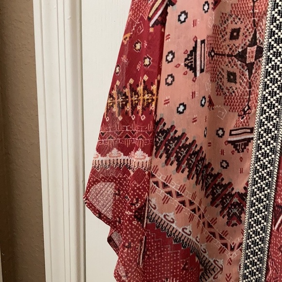 FINAL MARKDOWN Xhilaration open front boho style coverup (XL) - Picture 2 of 6